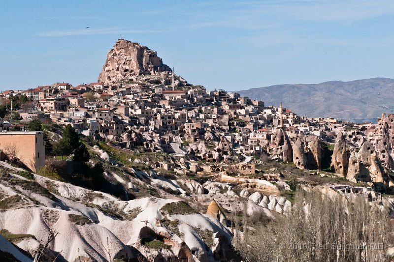 20100405_155833 D300.jpg - View of Uchisar (Pigeon Valley).  View is along the Goreme to Nevsehir road